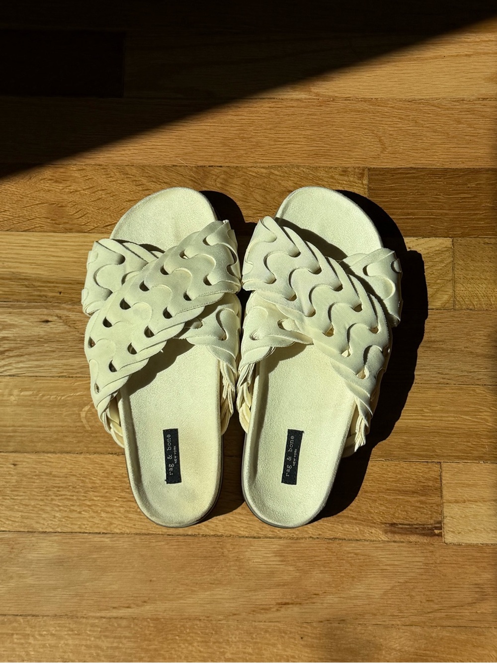 Rag & Bone Off-White Bailey Sport Slide